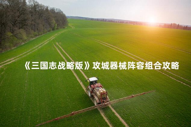 《三国志战略版》攻城器械阵容组合攻略 三国志战略版郝昭用武通神